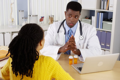 patient and doctor having discussion